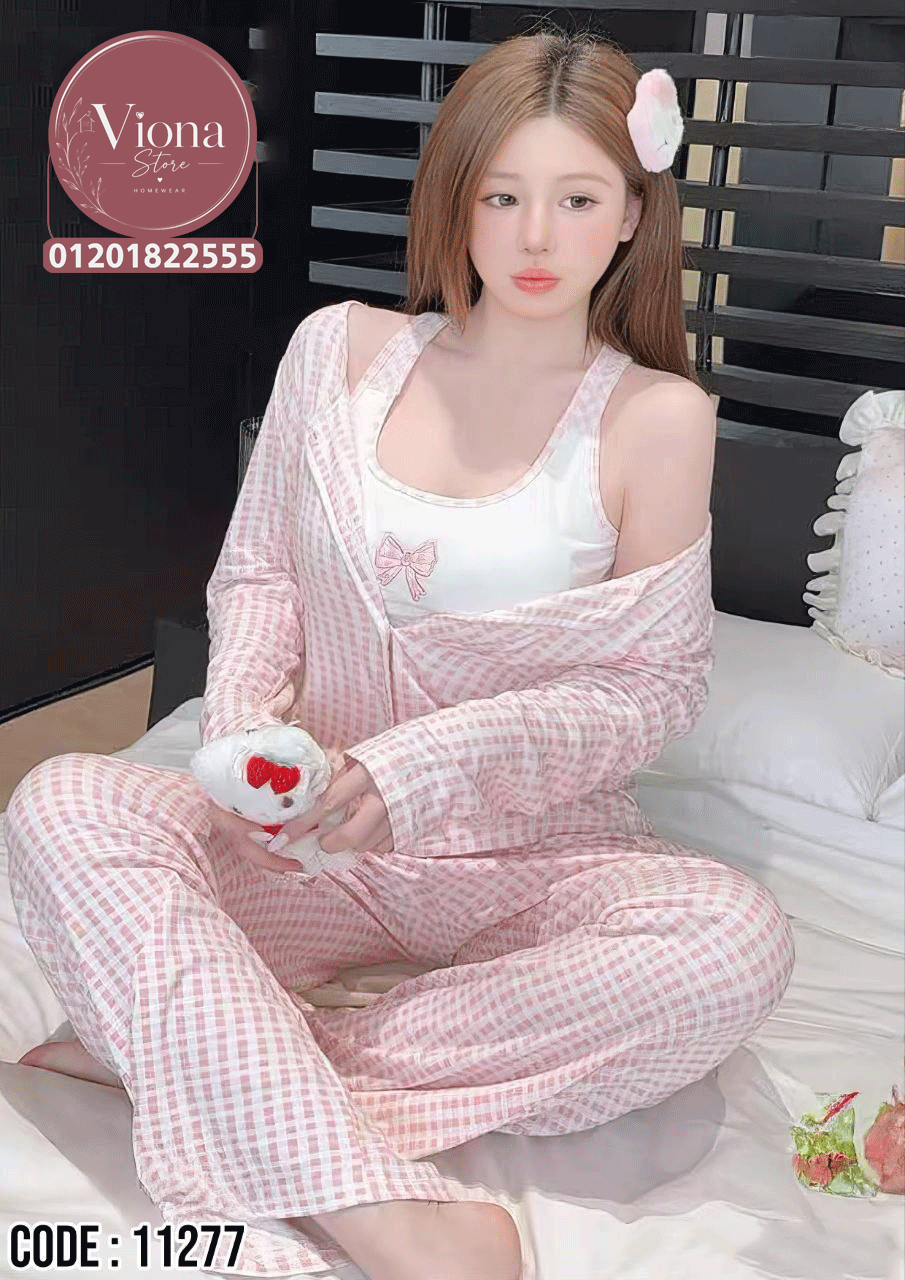 بيجامه بيتي 3 قطع كود 11277