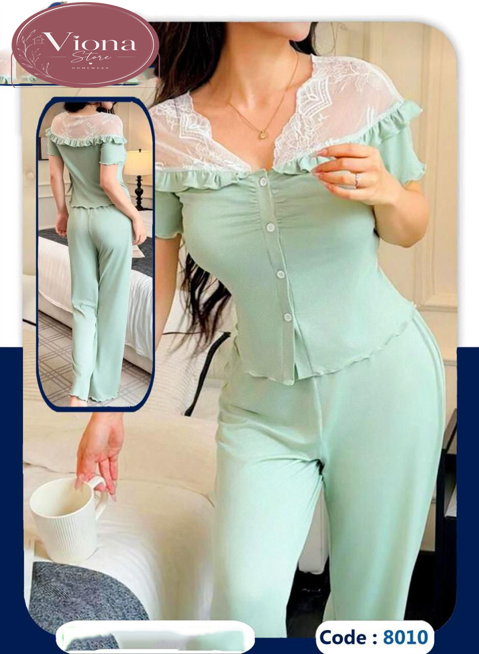 بيجامه بيتي زبده كود 8010 - الصورة 2