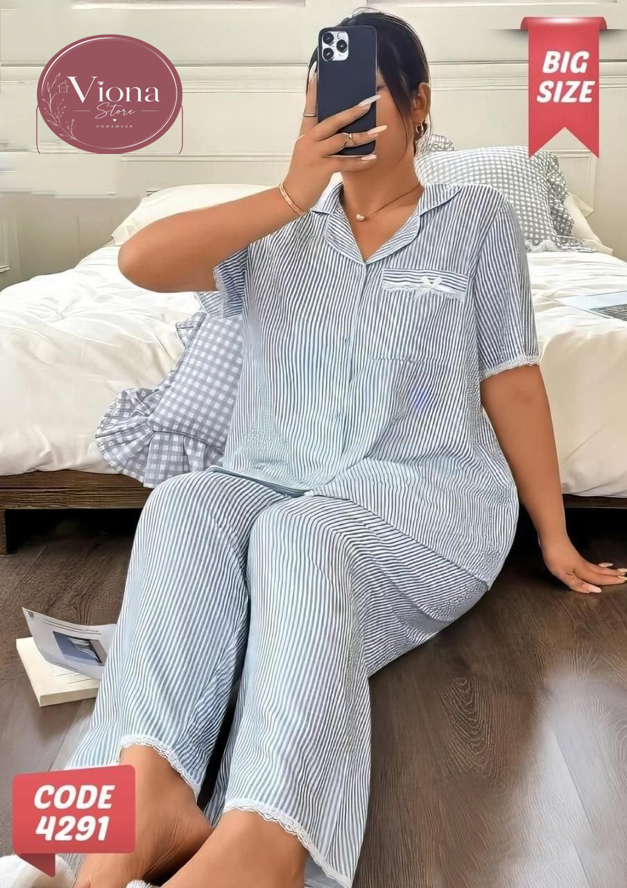 بيجامه بيتي زراير كود 4291