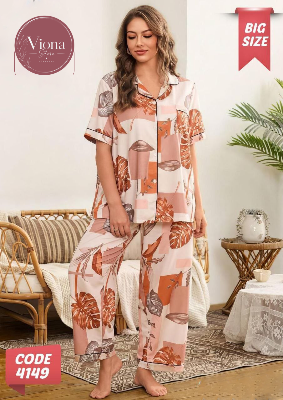 بيجامه بيتي زراير كود 4149